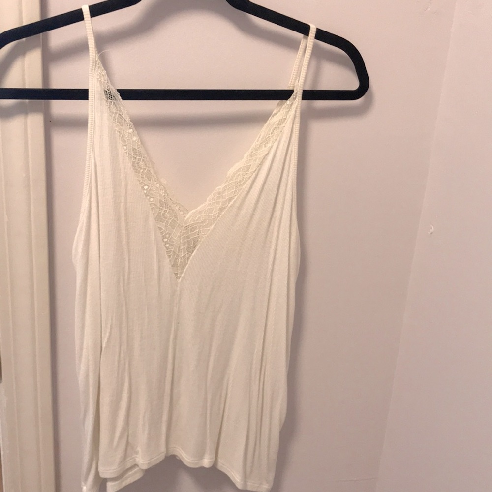 Gorgeous deep v lace top!